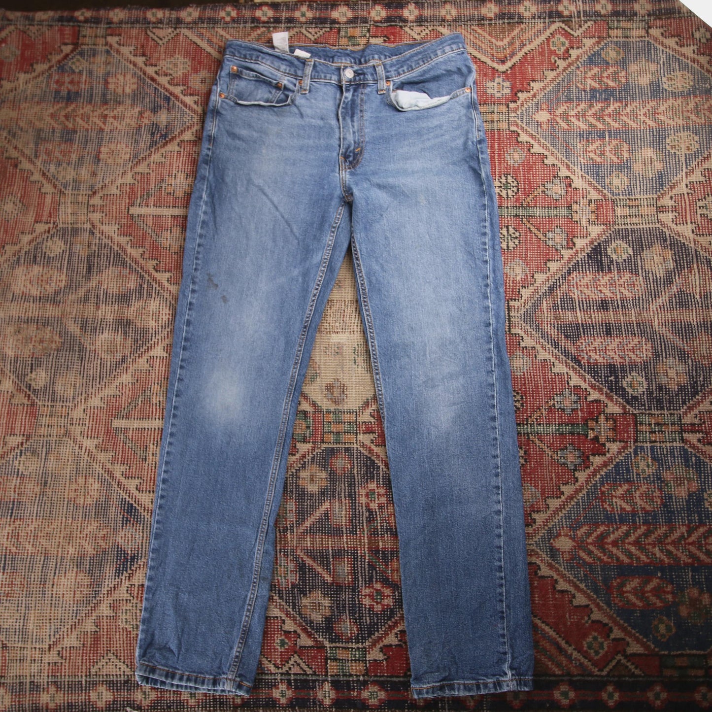 Levi's 514 W34 L32 Straight Leg Blue Denim Jeans