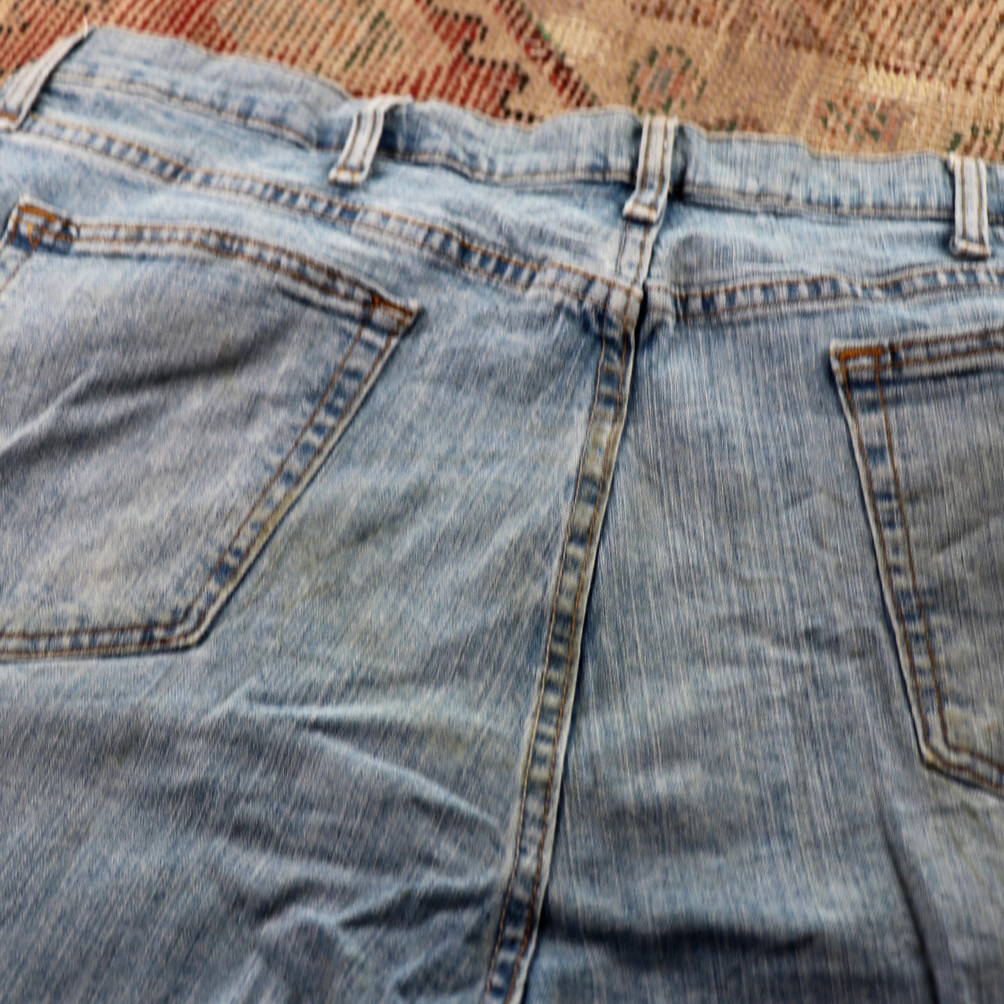 Wrangler W40 L30 Straight Leg Blue Denim Jeans