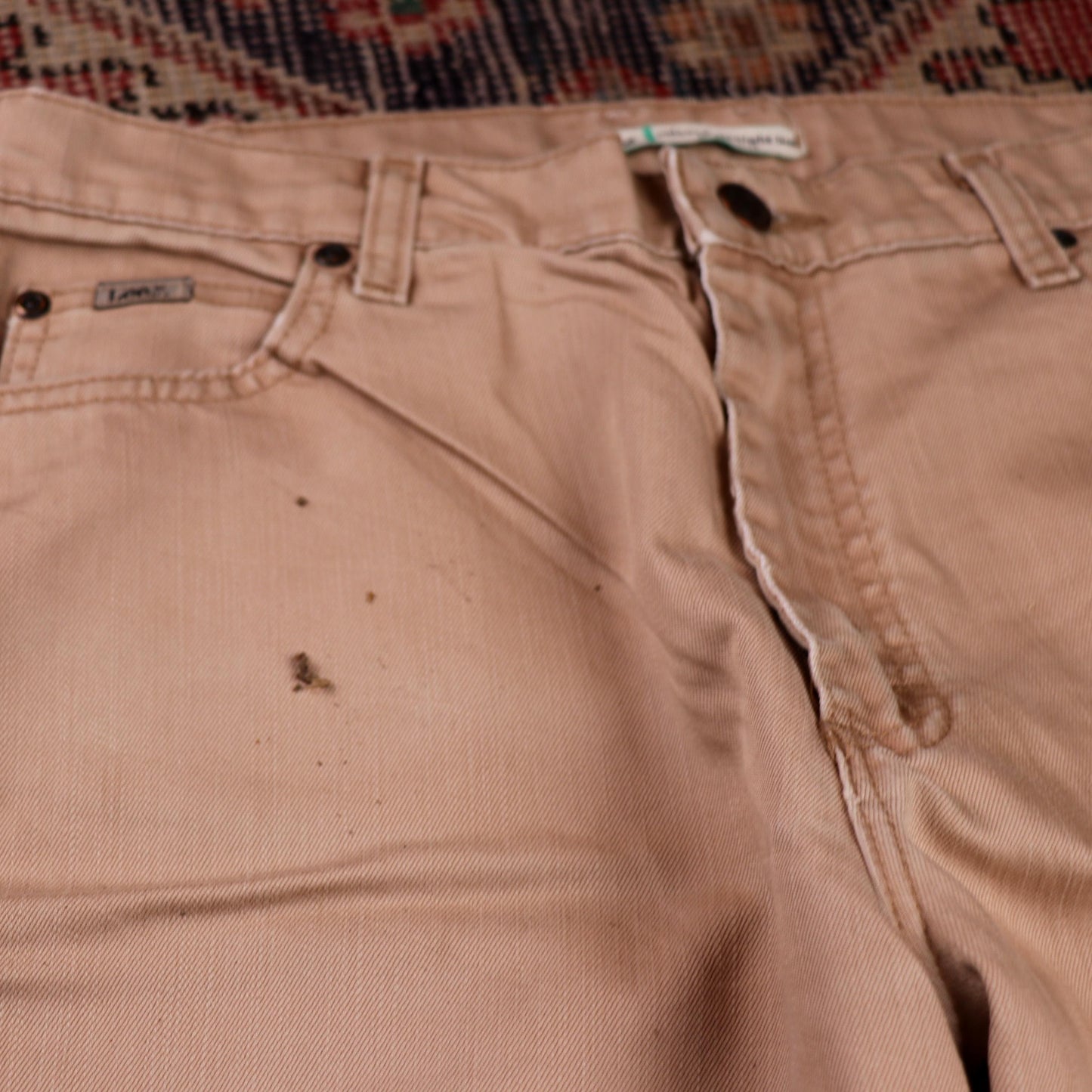 Lee W32 L30 Straight Leg Beige Denim Jeans