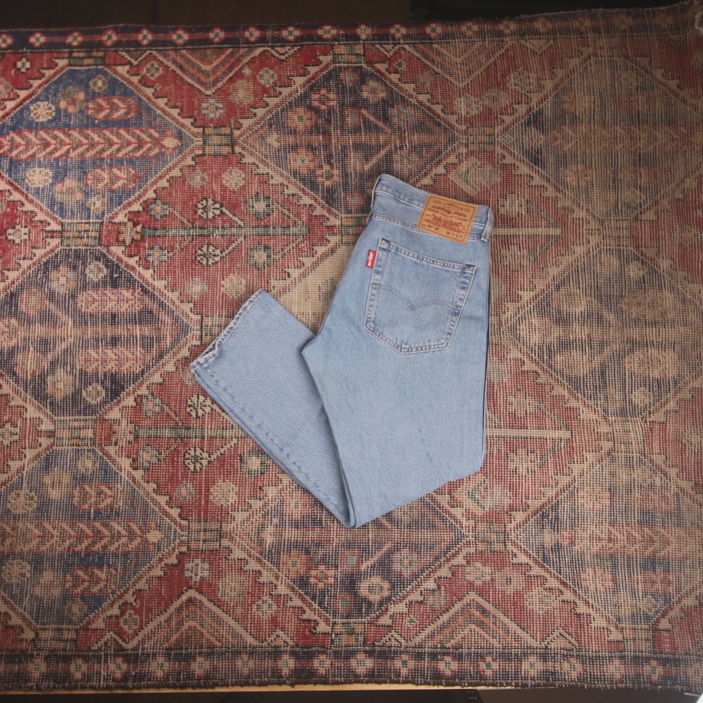 Levi's 501 W36 L30 Original Fit Blue Denim Jeans