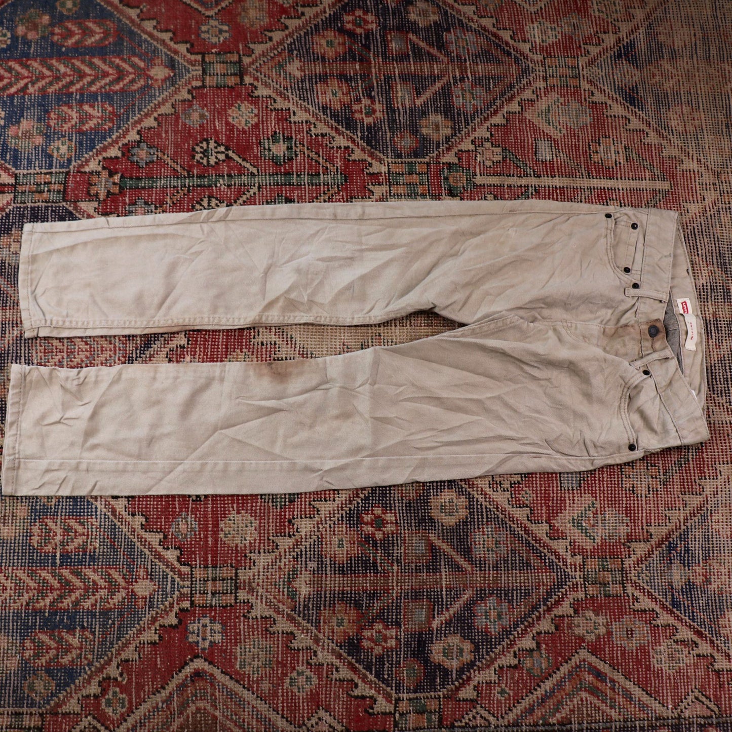 Levi's 511 W26 L28 Slim Fit Beige Denim Jeans