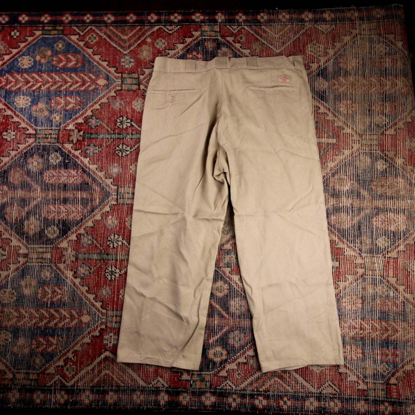 Dickies 874 W36 L24 Straight Leg Beige Cotton Blend Trousers