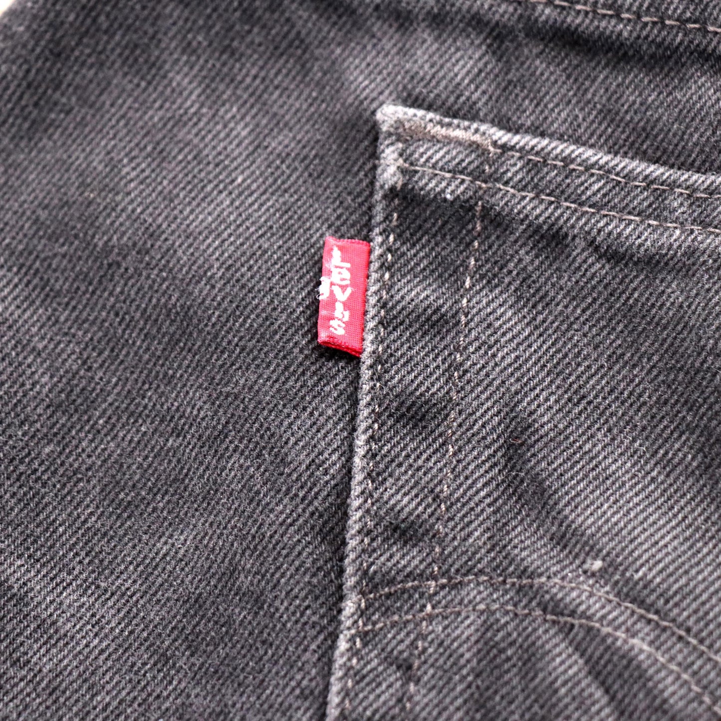 Levi's W36 L32 Straight Leg Loose Fit Black Denim Jeans