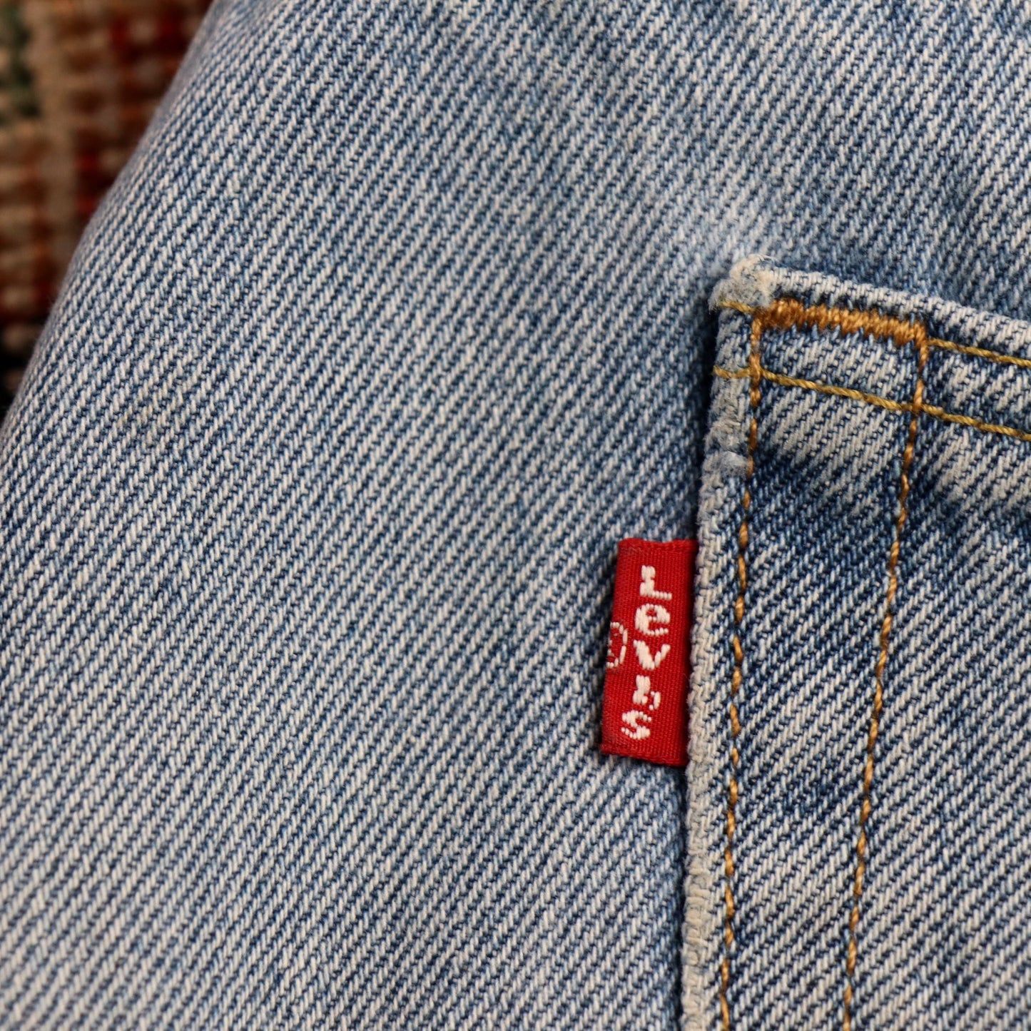 Levi's 505 W34 L28 Straight Leg Regular Fit Blue Denim Jeans