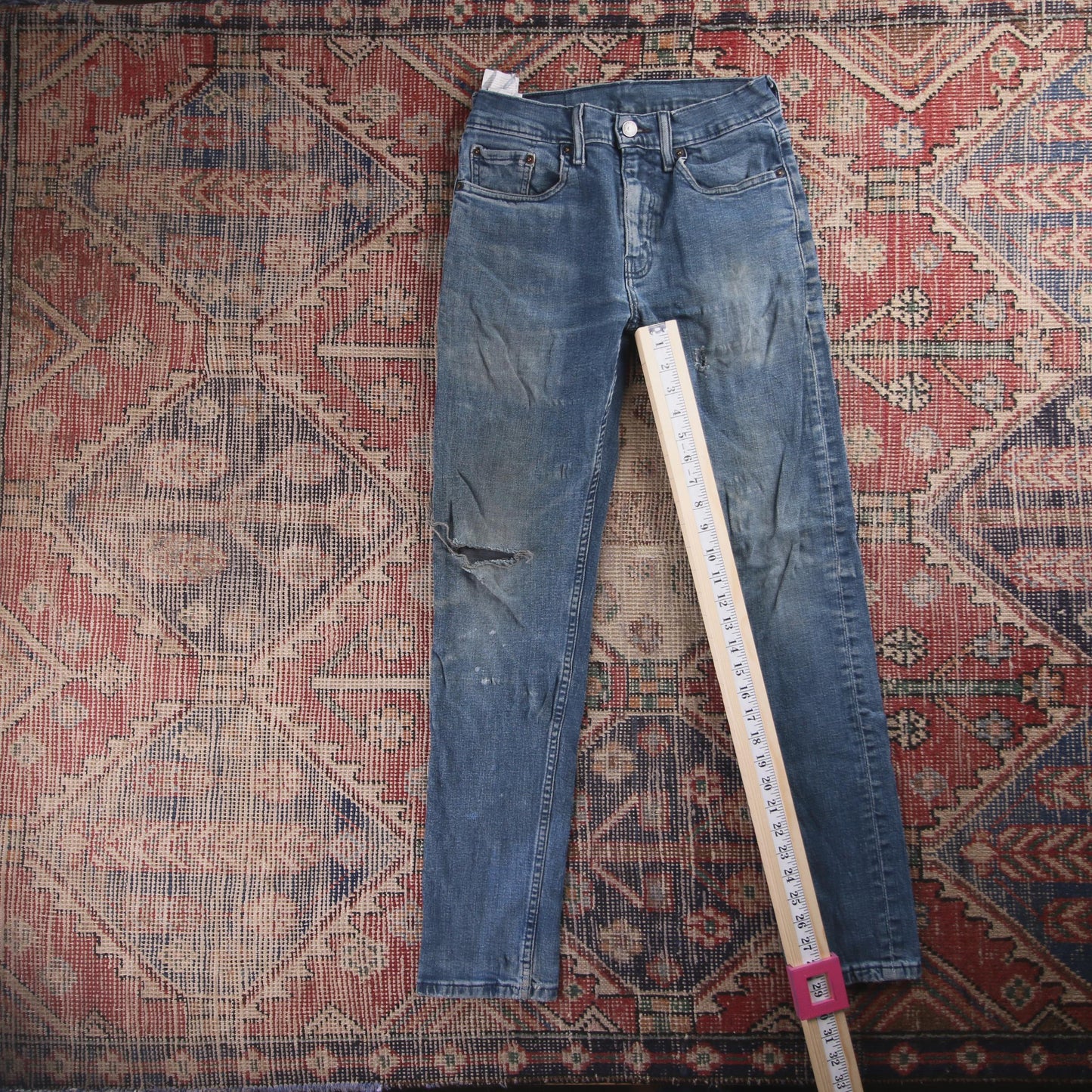 Levi's 511 Red Tab W28 L29 Slim Fit Blue Denim Jeans