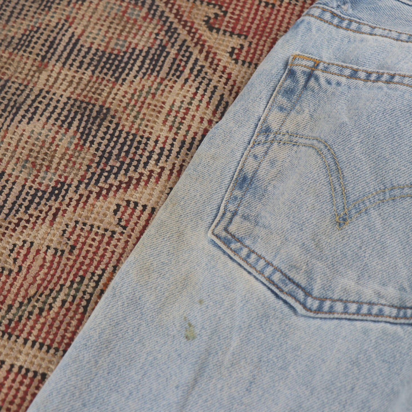 Levi's 505 W34 L28 Straight Leg Regular Fit Blue Denim Jeans