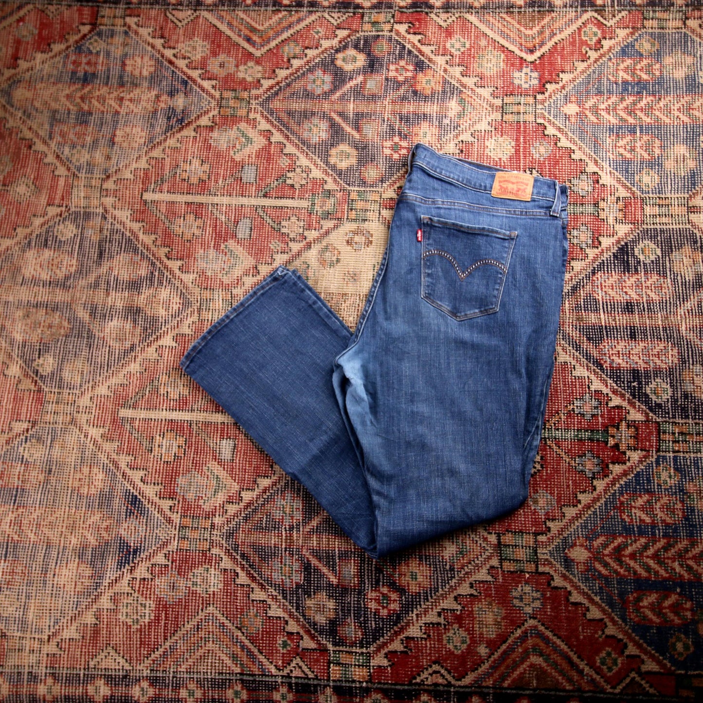 Levi's 415 W44 L30 Bootcut Blue Denim Jeans