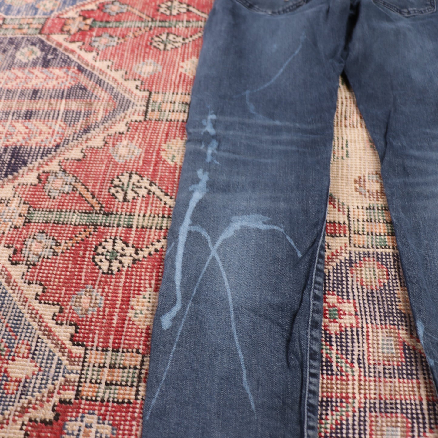 Levi's W24 L30 Tapered Leg Blue Denim Jeans