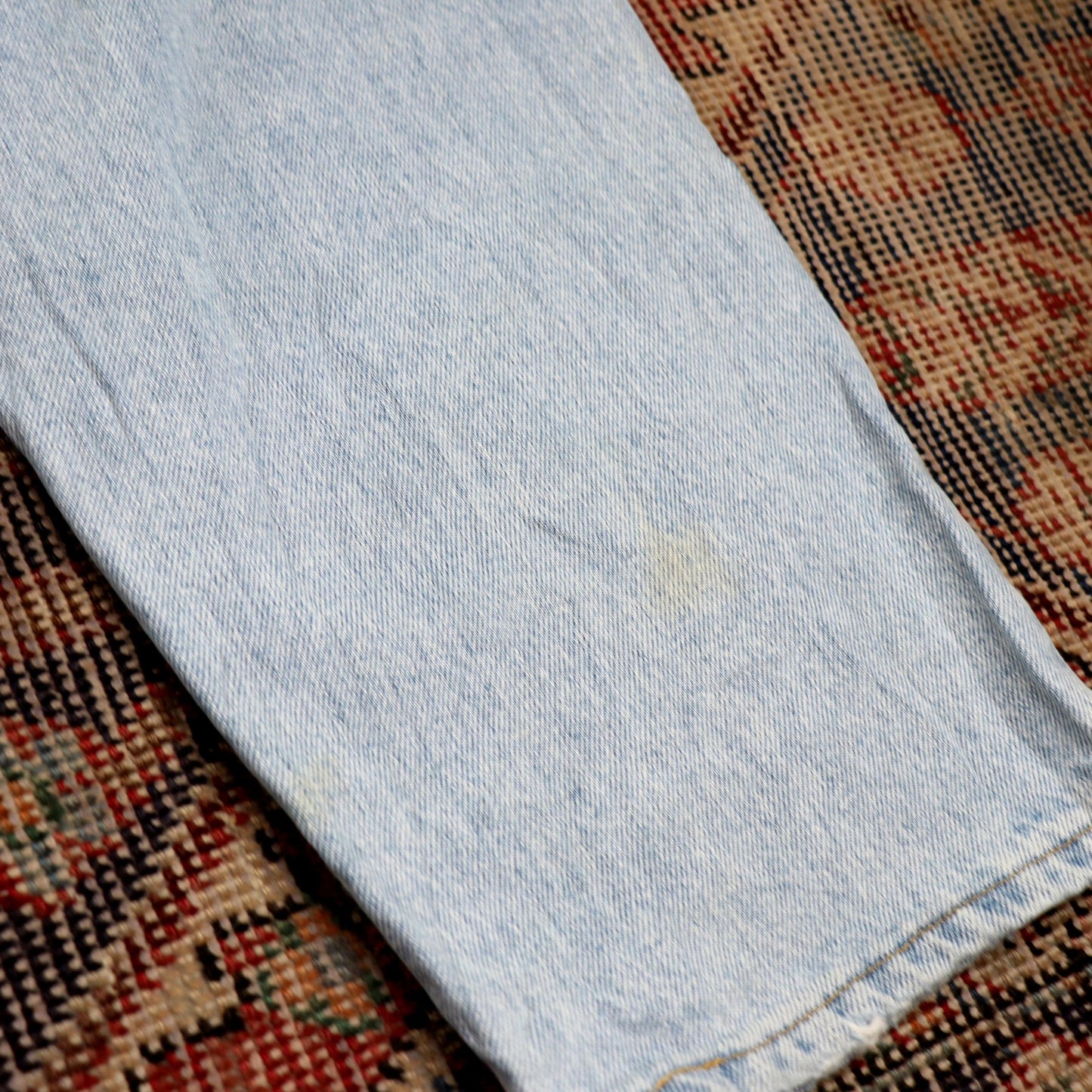Lee W38 L30 Tapered Leg Loose Fit Blue Denim Jeans