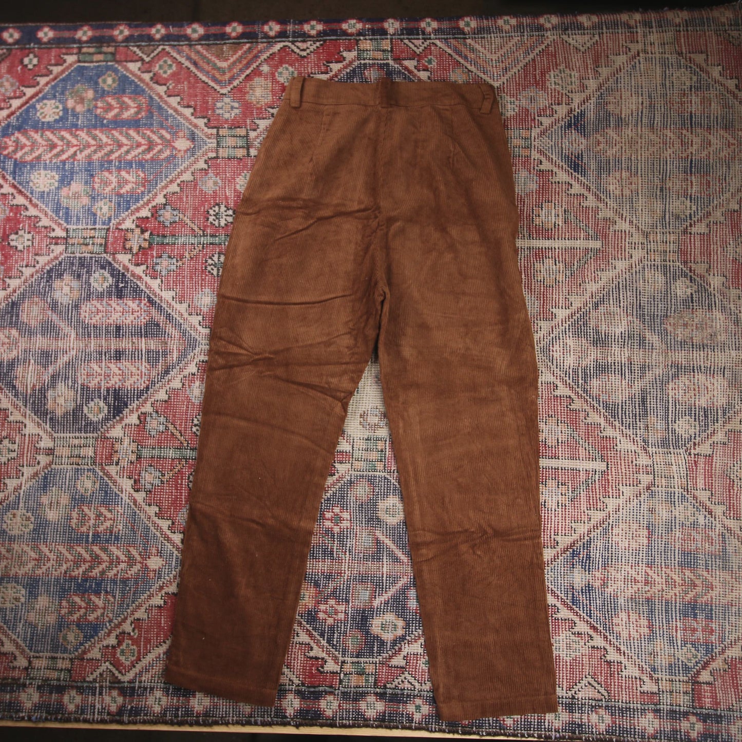 Unbranded W30 L27 Straight Leg Brown Corduroy Trousers