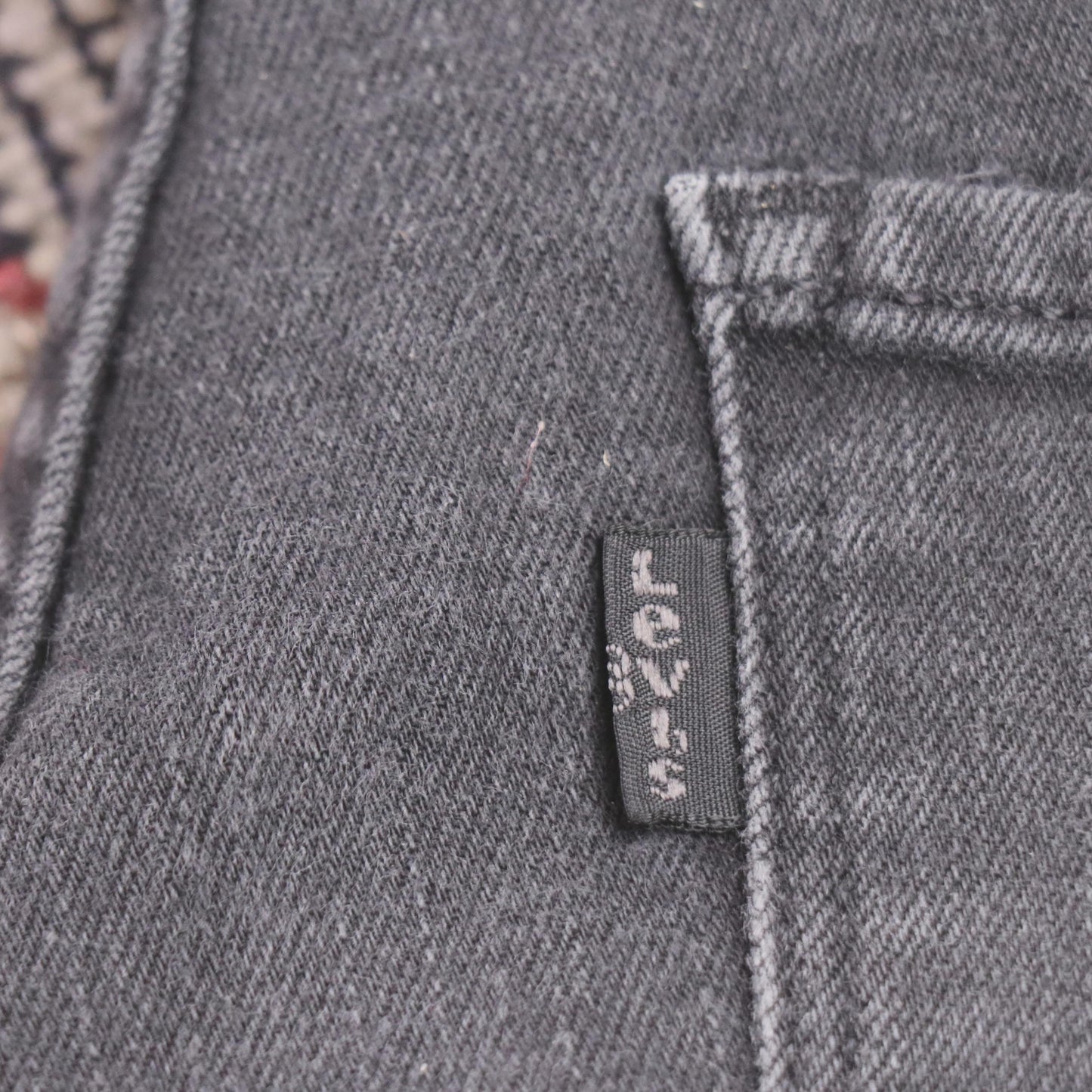 Levi's 314 W30 L29 Straight Leg Black Denim Jeans