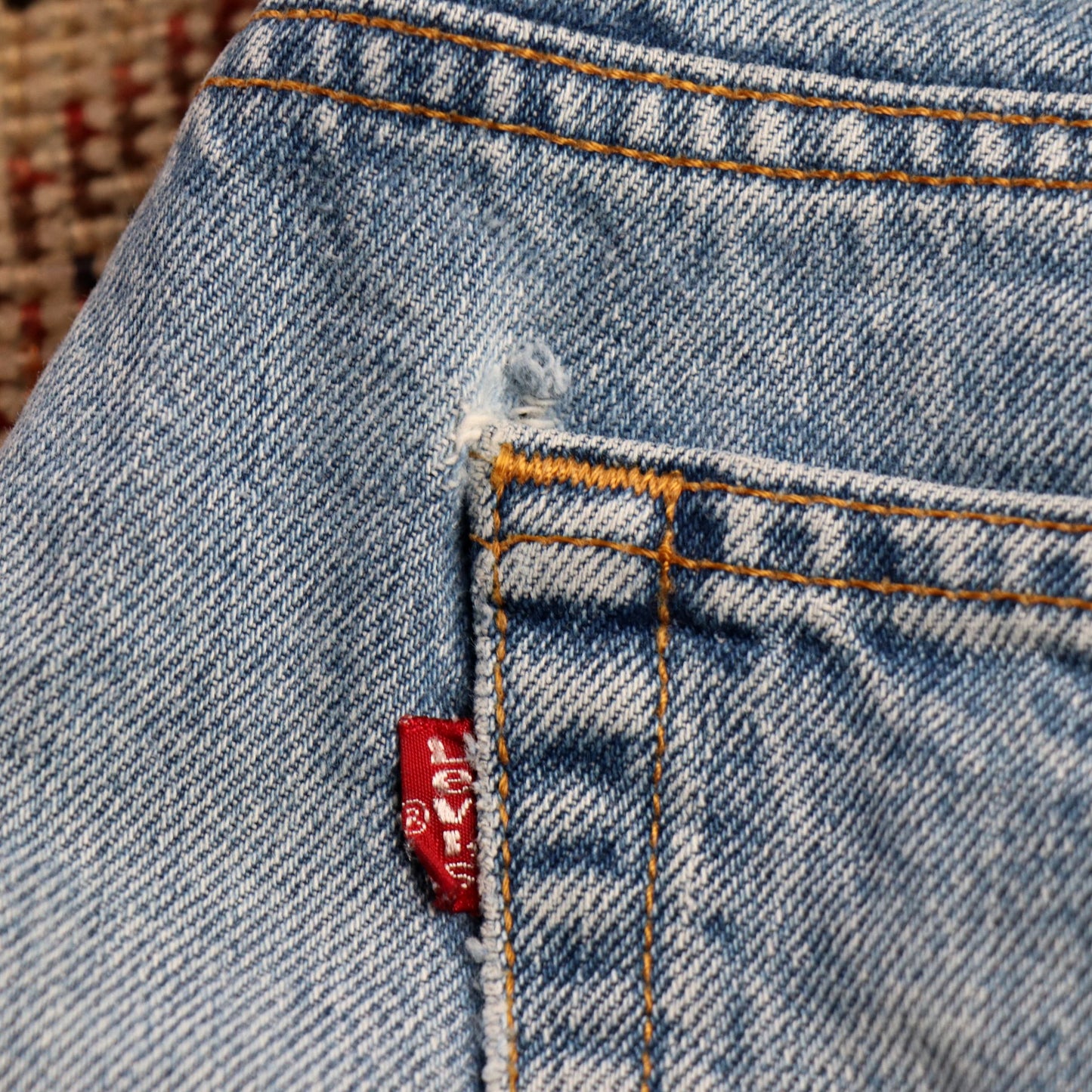 Levi's 505 W34 L29 Straight Leg Regular Fit Blue Denim Jeans