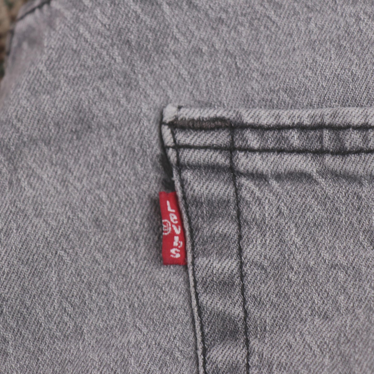 Levi's 505 W34 L27 Straight Leg Regular Fit Grey Denim Jeans
