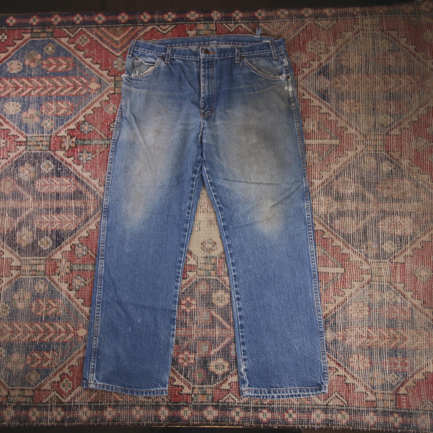 Dickies W36 L28 Straight Leg Blue Denim Jeans