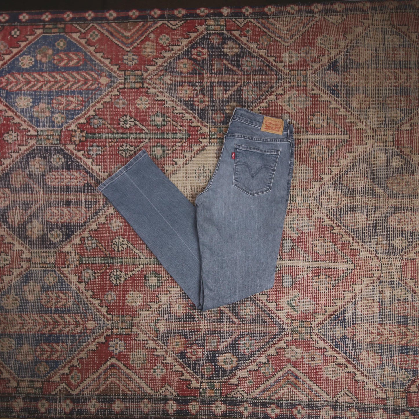 Levi's 505 W28 L31 Straight Leg Regular Fit Blue Denim Jeans