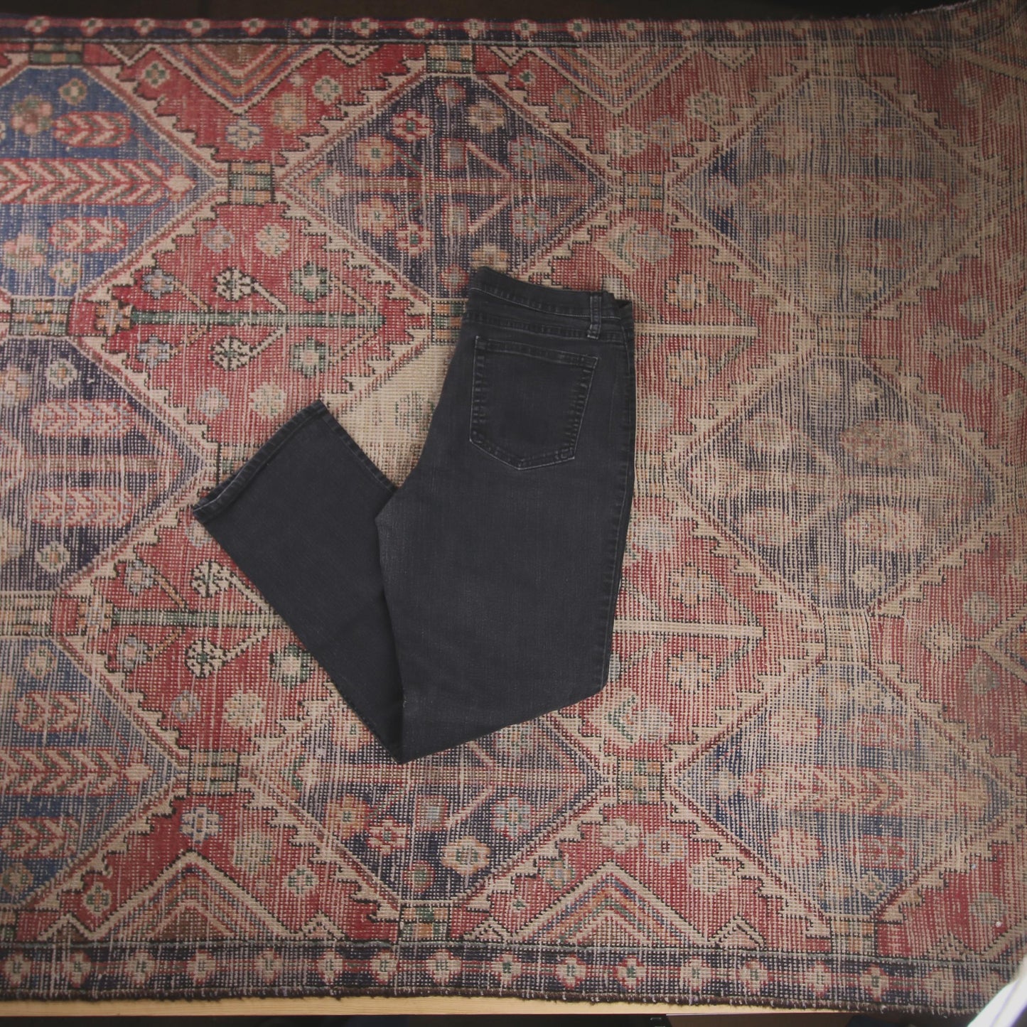 Lee W32 L28 Straight Leg Black Denim Jeans