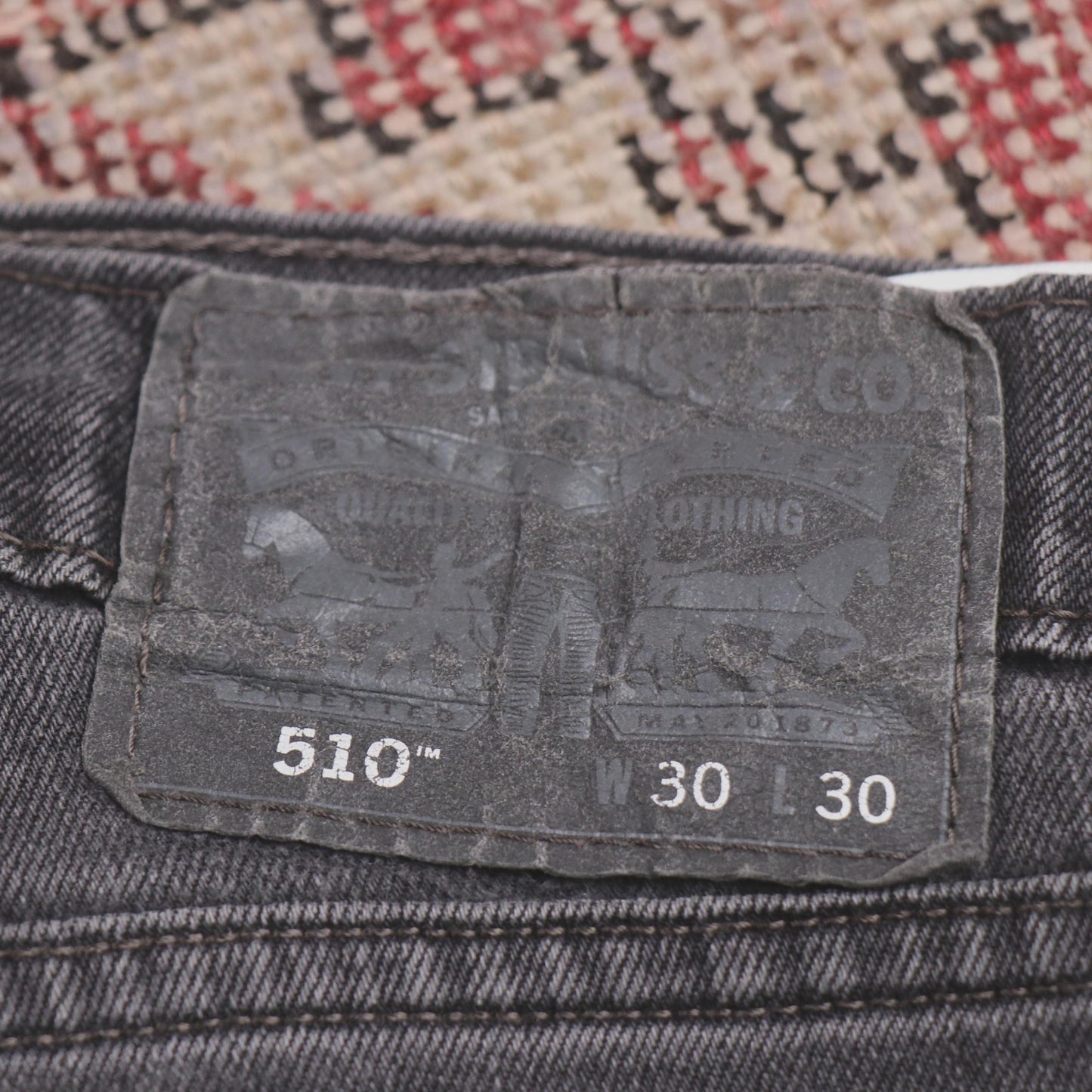 Levi's 510 W30 L28 Skinny Black Denim Jeans