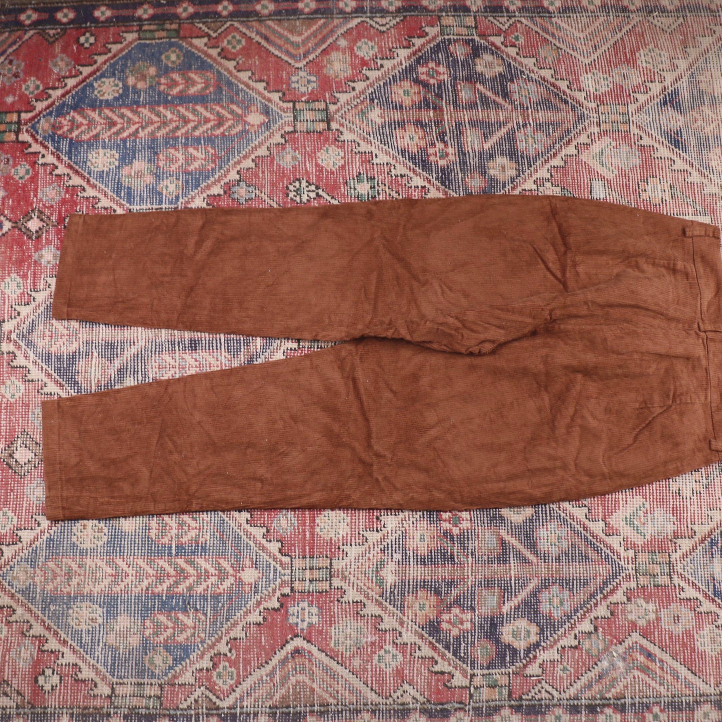 Unbranded W30 L27 Straight Leg Brown Corduroy Trousers