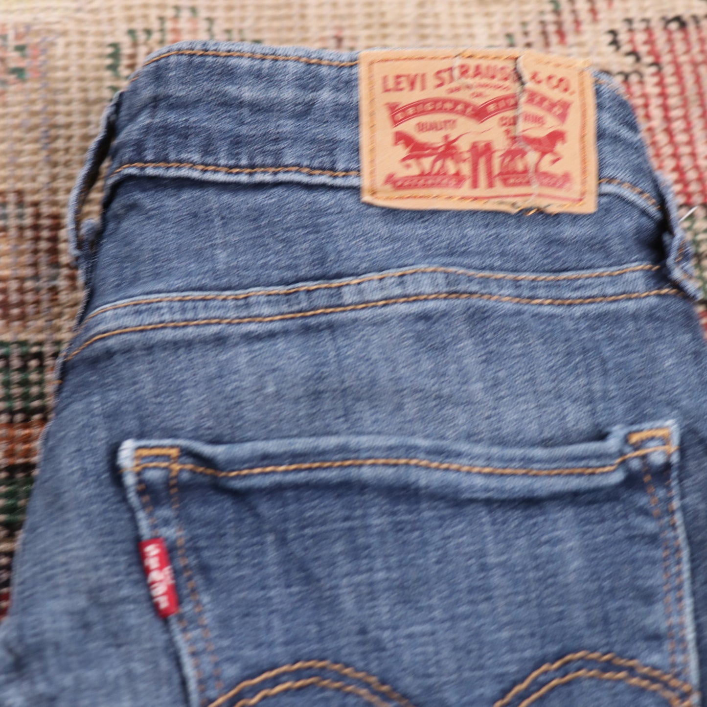 Levi's 721 W26 L31 Skinny Blue Denim Jeans