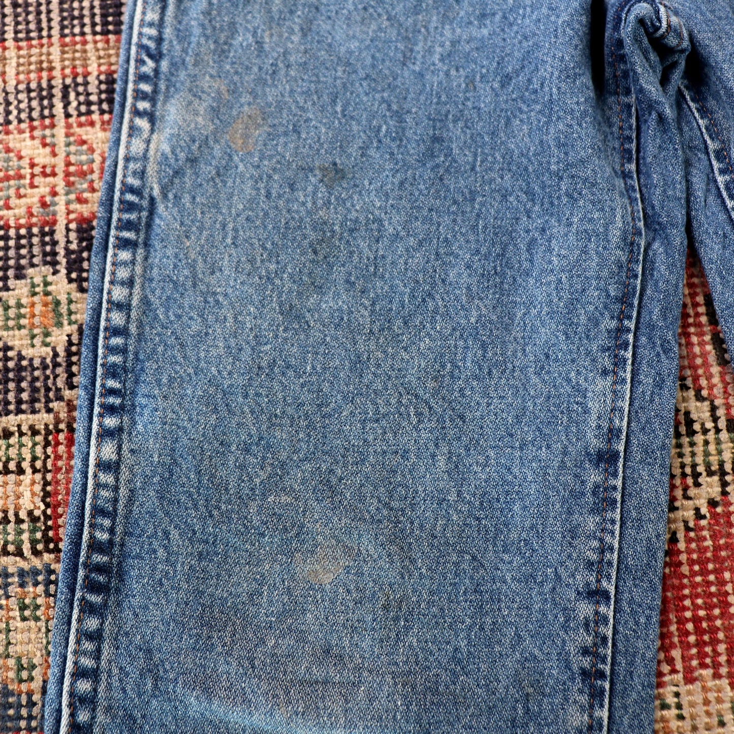 Wrangler W30 L30 Straight Leg Relaxed Fit Blue Denim Jeans
