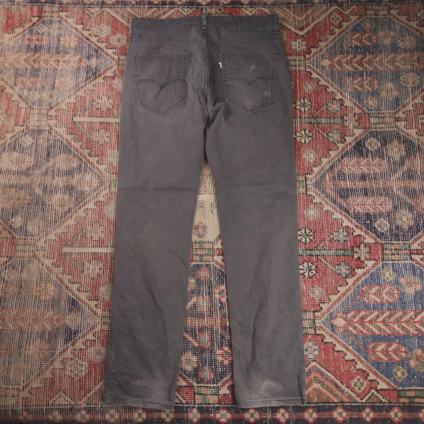 Levi's W34 L31 Straight Leg Black Denim Jeans
