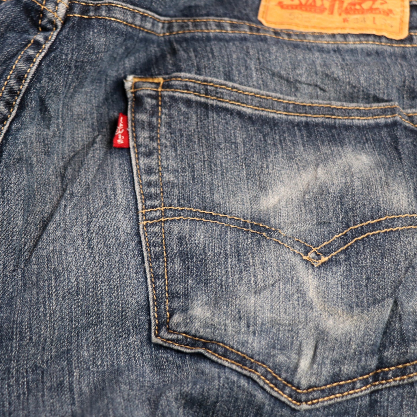 Levi's 505 W36 L33 Straight Leg Regular Fit Blue Denim Jeans