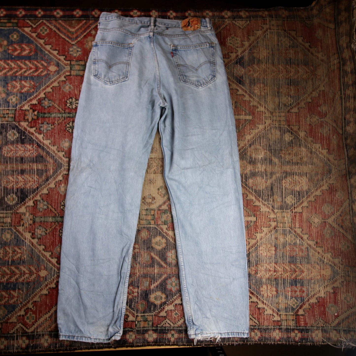 Levi's 550 W36 L32 Tapered Leg Relaxed Fit Blue Denim Jeans