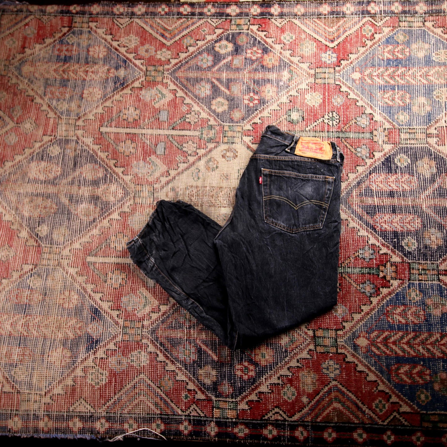 Levi's 501 W36 L27 Original Fit Black Denim Jeans
