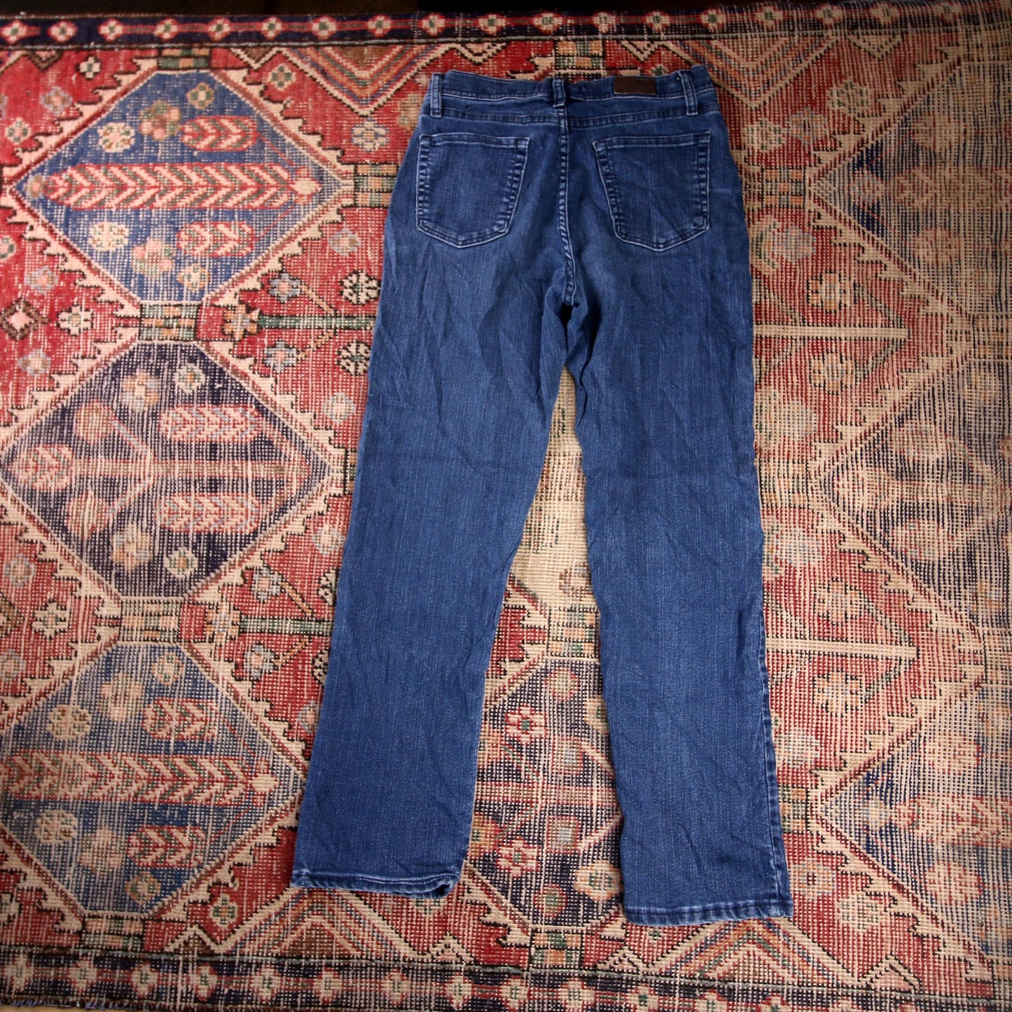 Lee W28 L27 Straight Leg Regular Fit Blue Denim Jeans