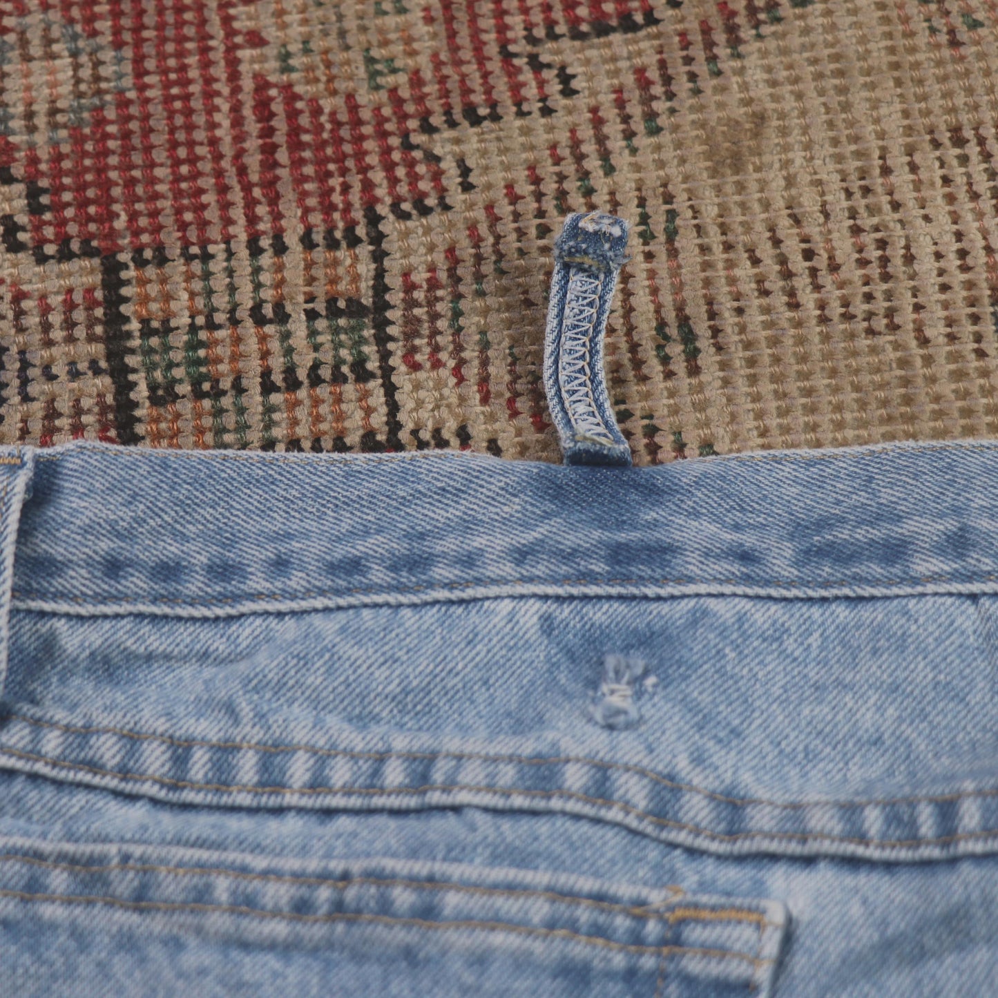 Wrangler W40 L30 Straight Leg Relaxed Fit Blue Denim Jeans