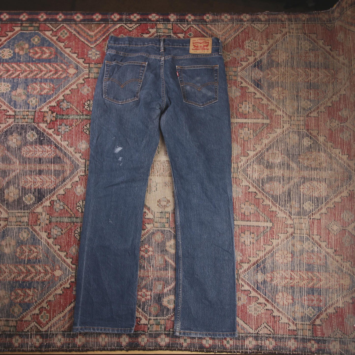 Levi's 514 W34 L30 Straight Leg Blue Denim Jeans