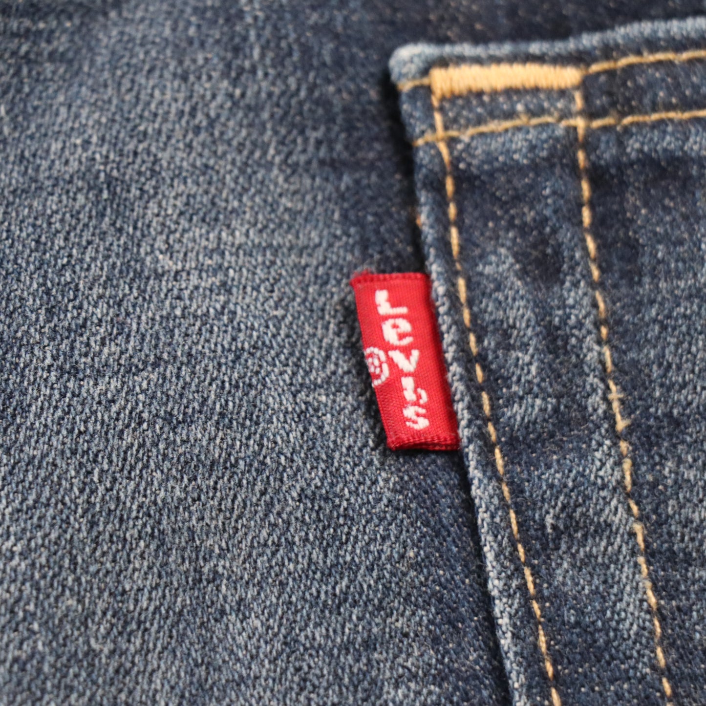 Levi's 513 Red Tab W32 L29 Straight Leg Slim Fit Blue Denim Jeans