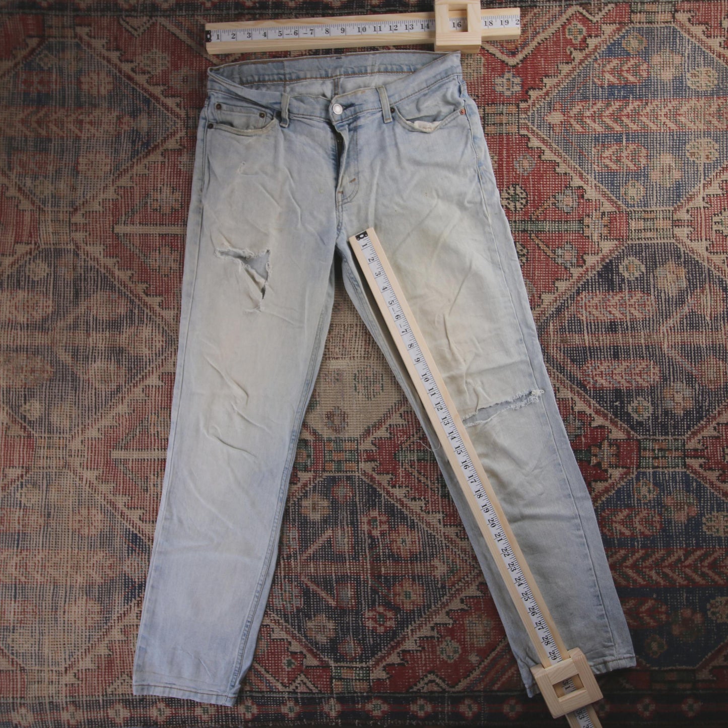 Levi's Red Tab W32 L31 Slim Straight Leg Blue Denim Jeans