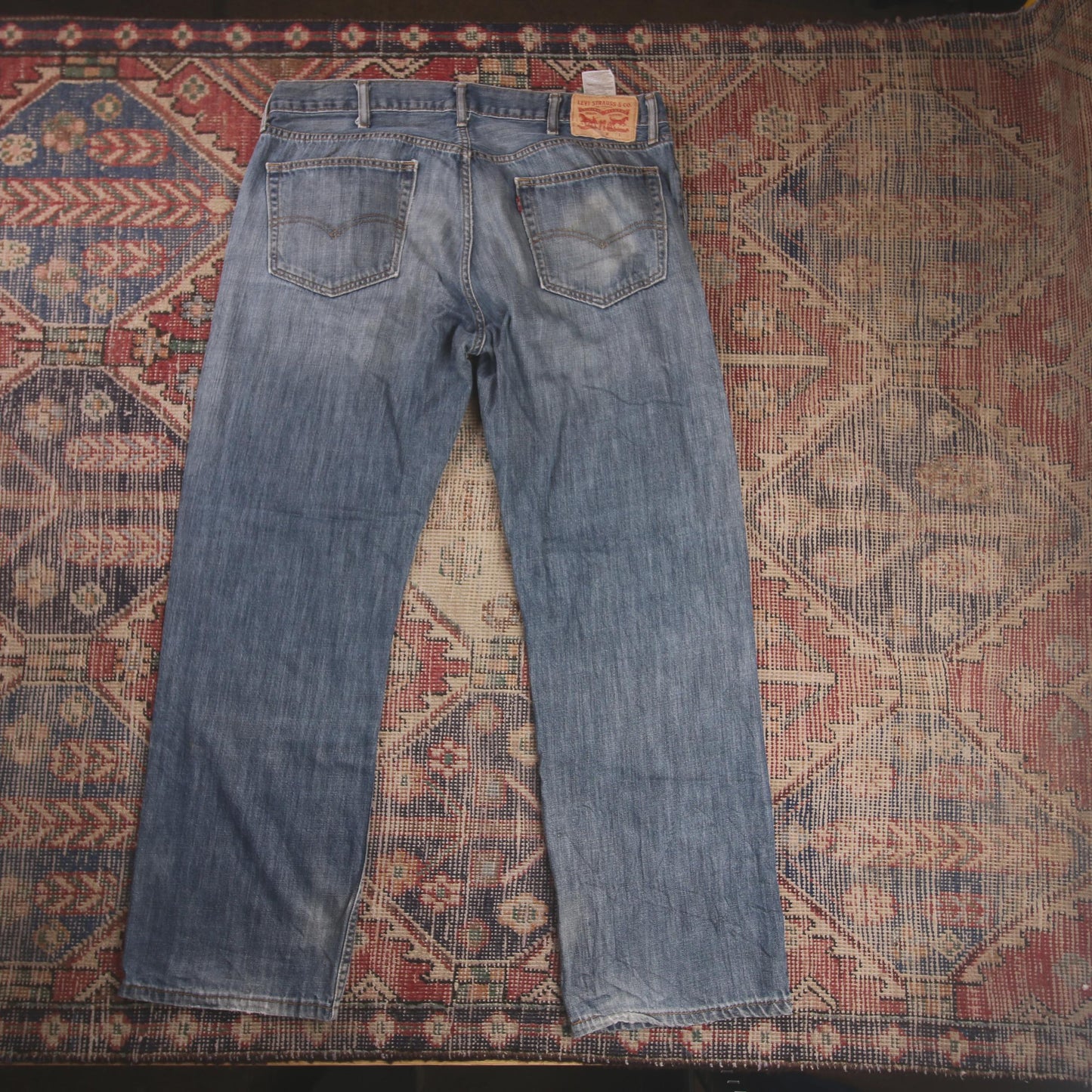 Levi's 559 W38 L30 Straight Leg Relaxed Fit Blue Denim Jeans