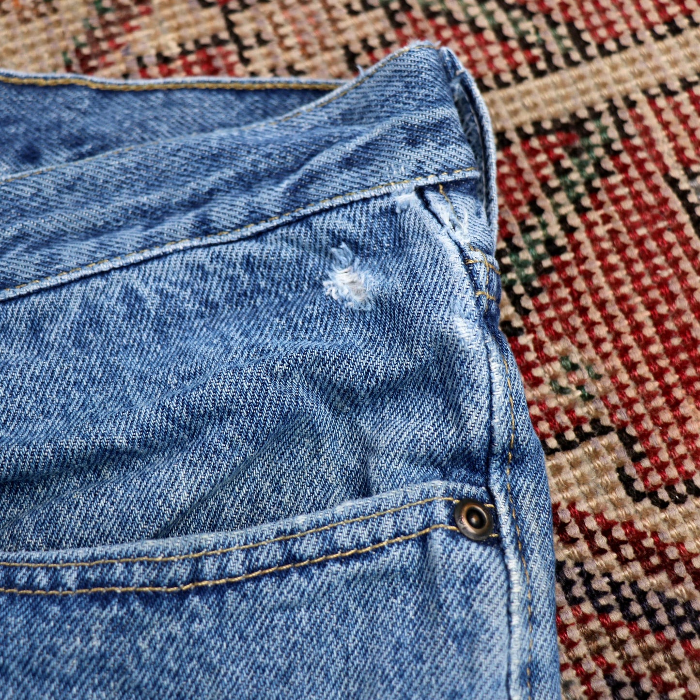 Lee W36 L34 Straight Leg Relaxed Fit Blue Denim Jeans