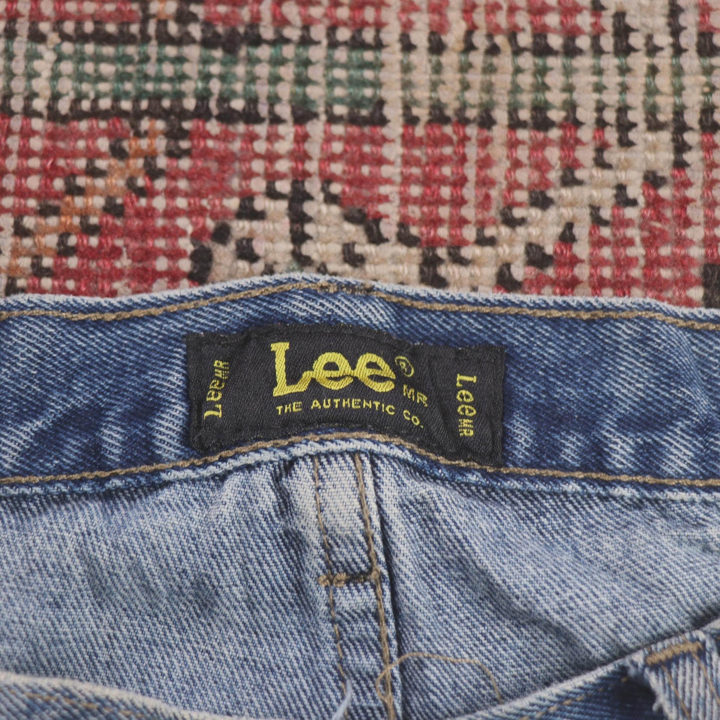 Lee W32 L30 Straight Leg Regular Fit Blue Denim Jeans