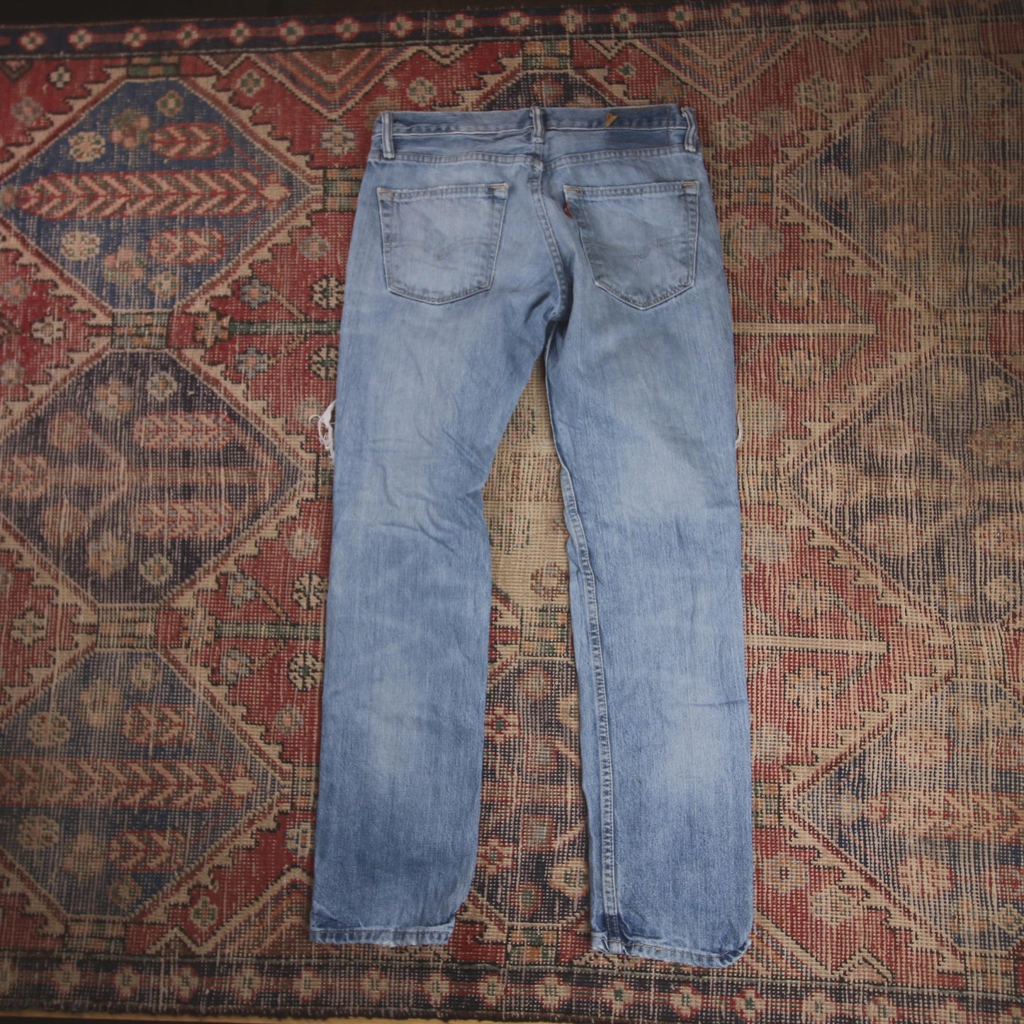 Levi's W30 L29 Classic Ripped Style Blue Denim Jeans