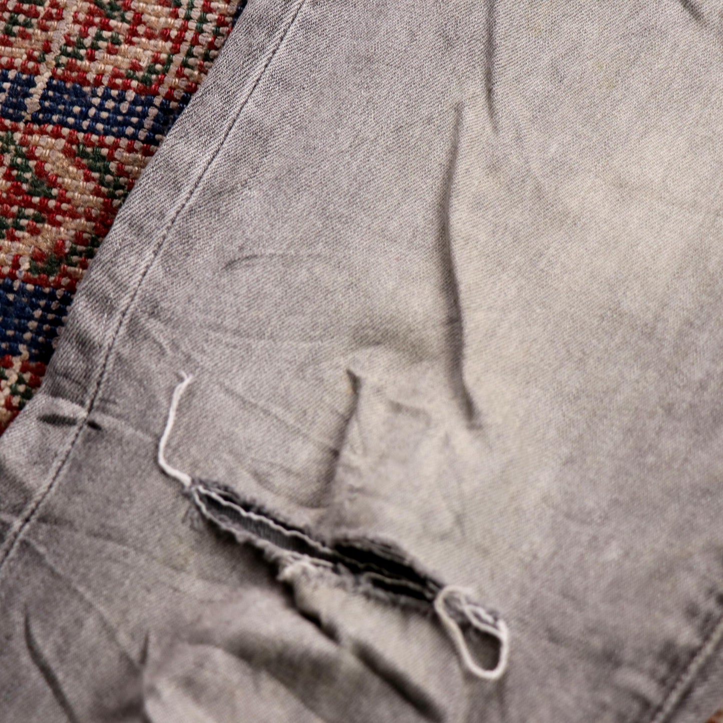 Levi's 511 W32 L31 Slim Fit Classic Ripped Style Grey Denim Jeans