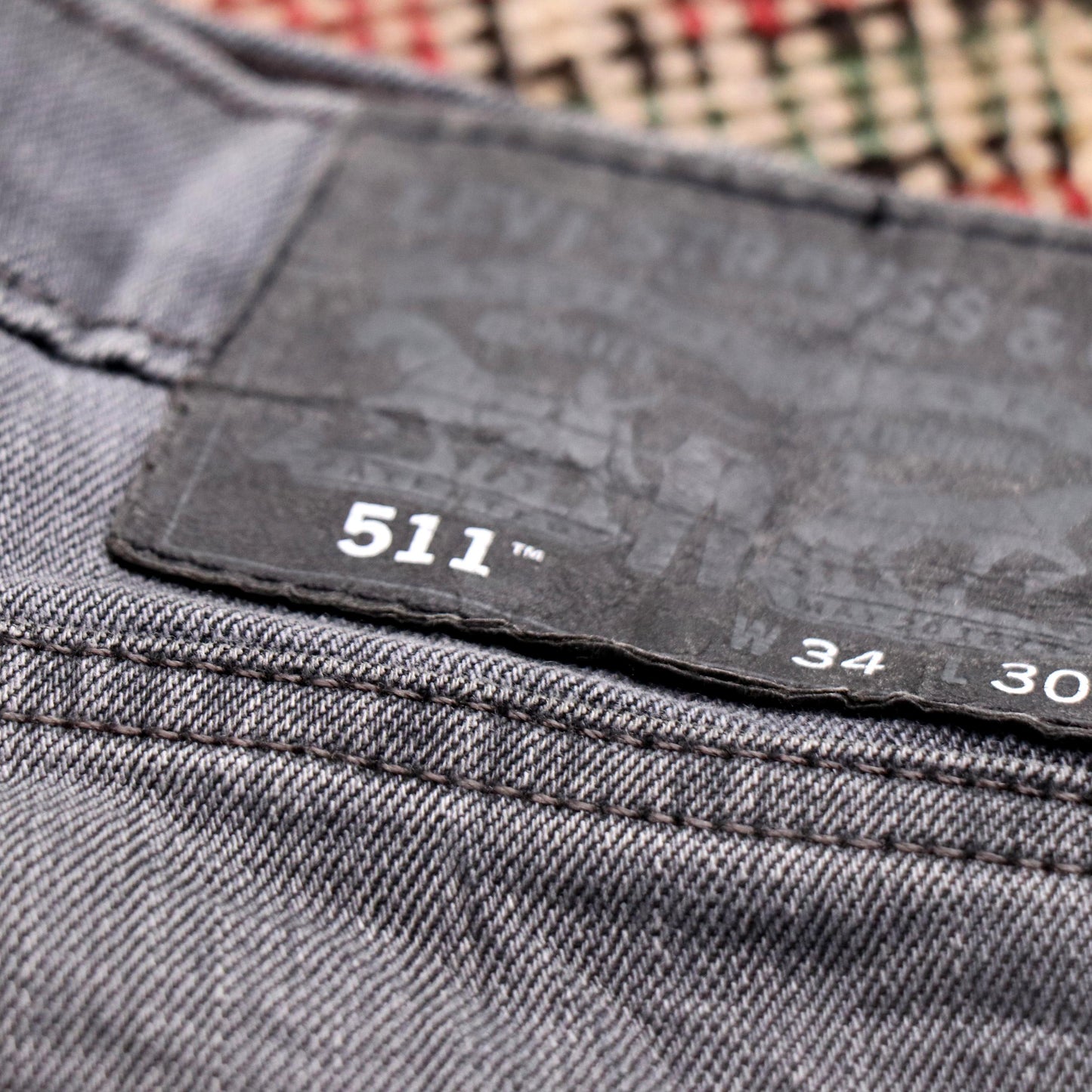 Levi's 511 W34 L26 Slim Fit Grey Denim Jeans