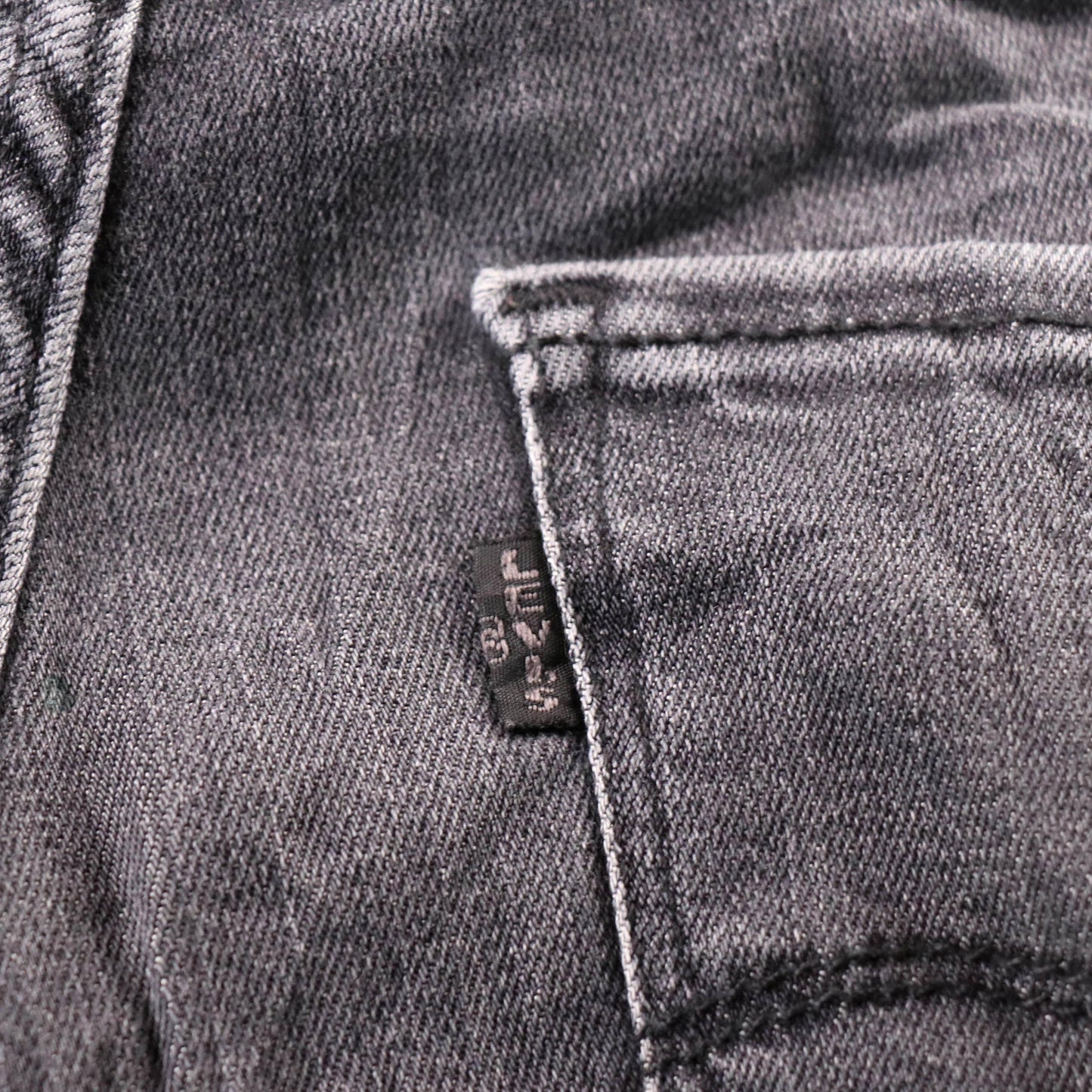 Levi's 724 Black Tab W28 L28 Straight Leg Grey Denim Jeans