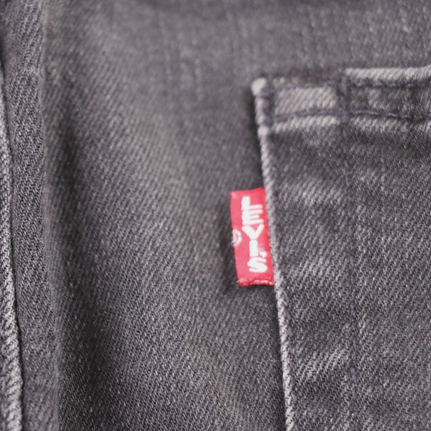 Levi's 510 Red Tab W34 L12 Slim Straight Leg Black Cotton Shorts