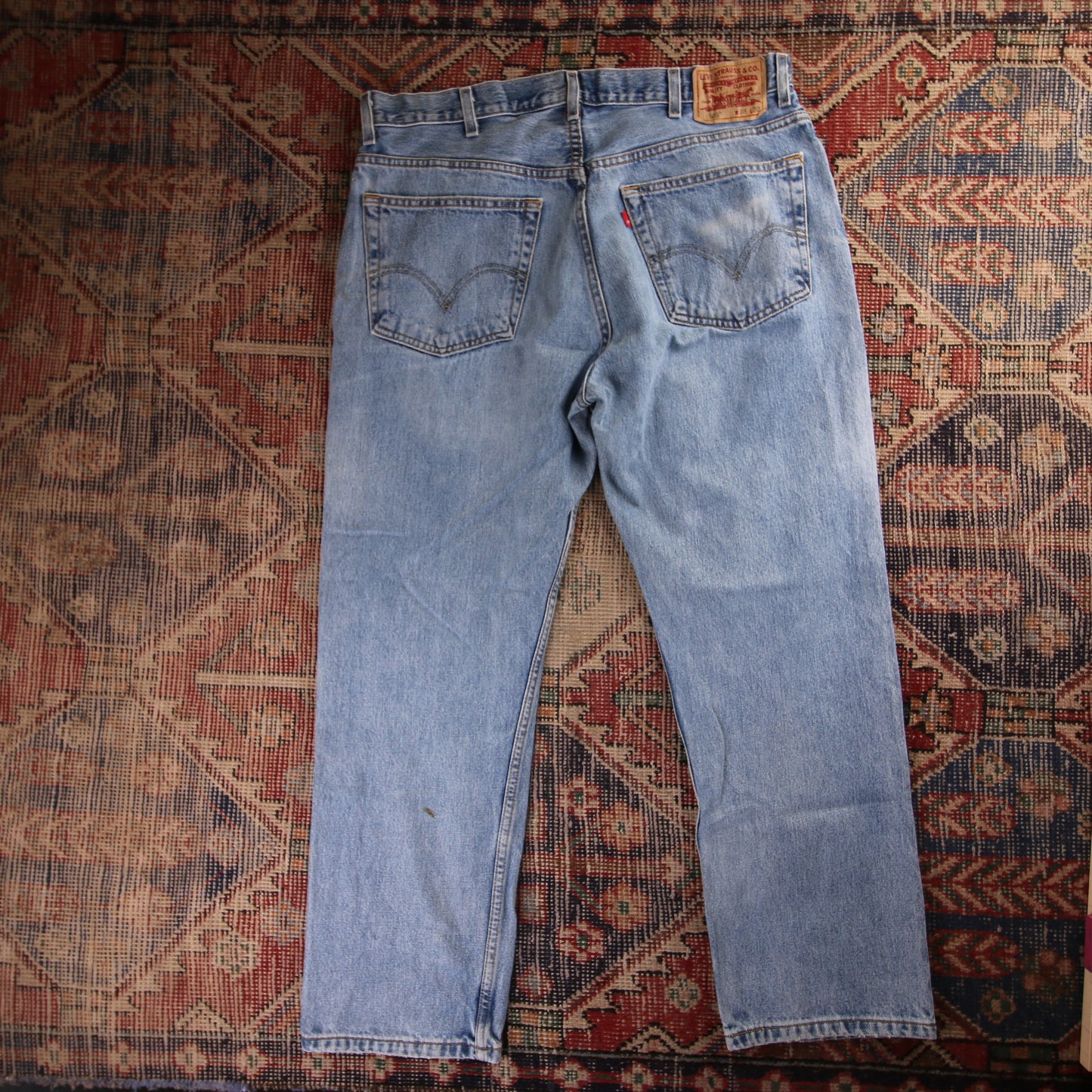 Levi's 505 W38 L30 Straight Leg Regular Fit Blue Denim Jeans