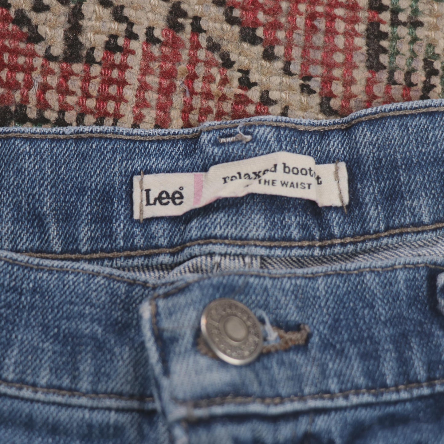 Lee W34 L28 Bootcut Relaxed Fit Blue Denim Jeans