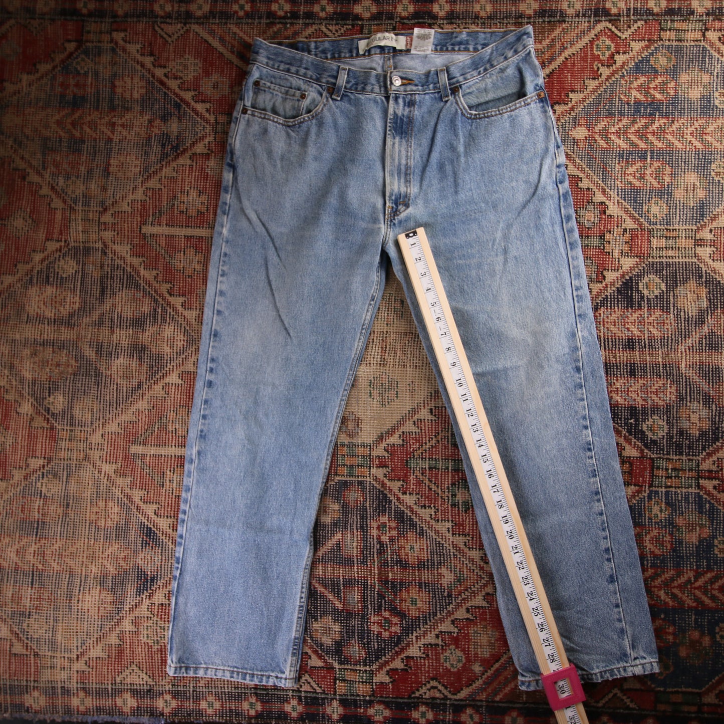 Levi's 505 W38 L30 Straight Leg Regular Fit Blue Denim Jeans