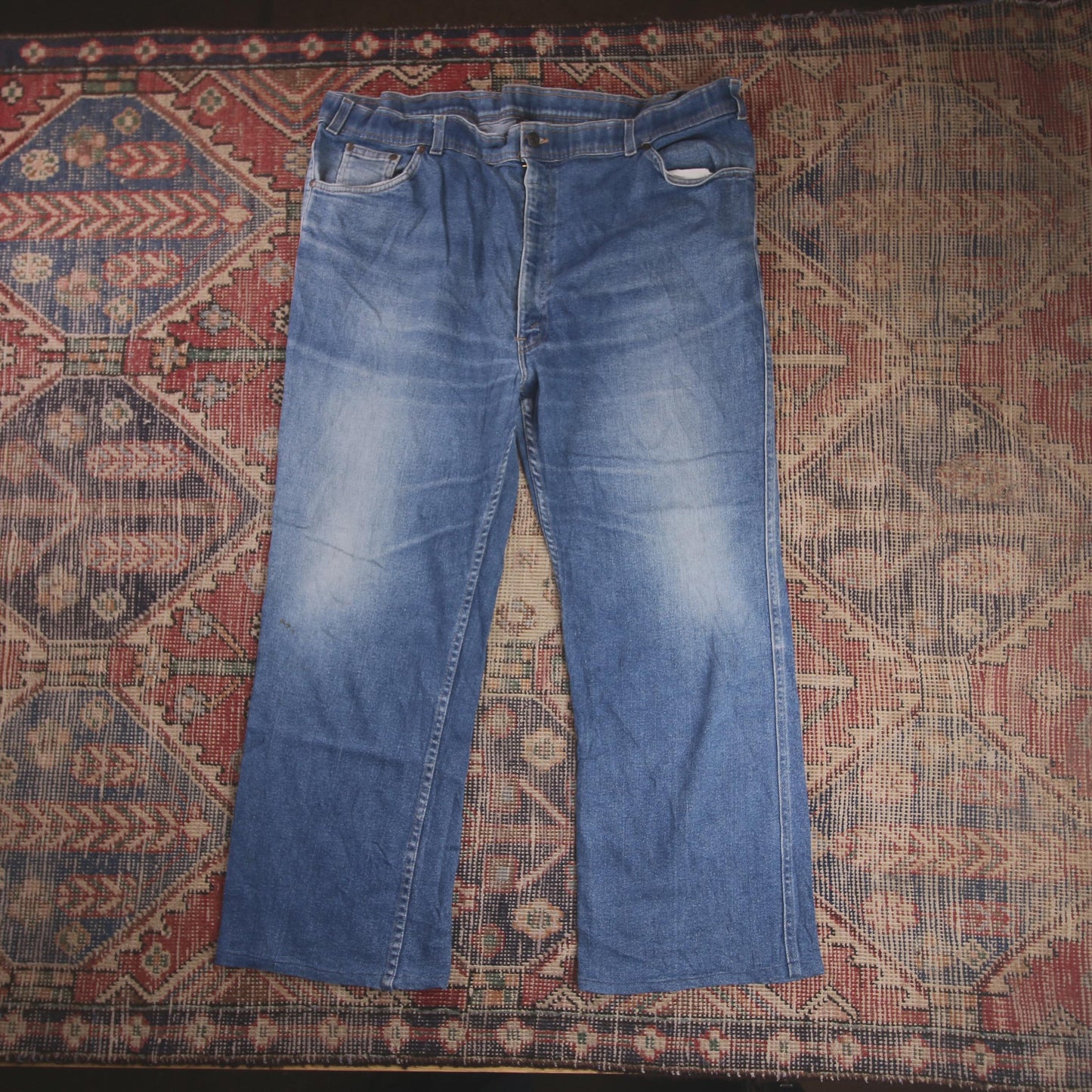 Levi's Orange Tab W42 L26 Bootcut Relaxed Fit Blue Denim Jeans
