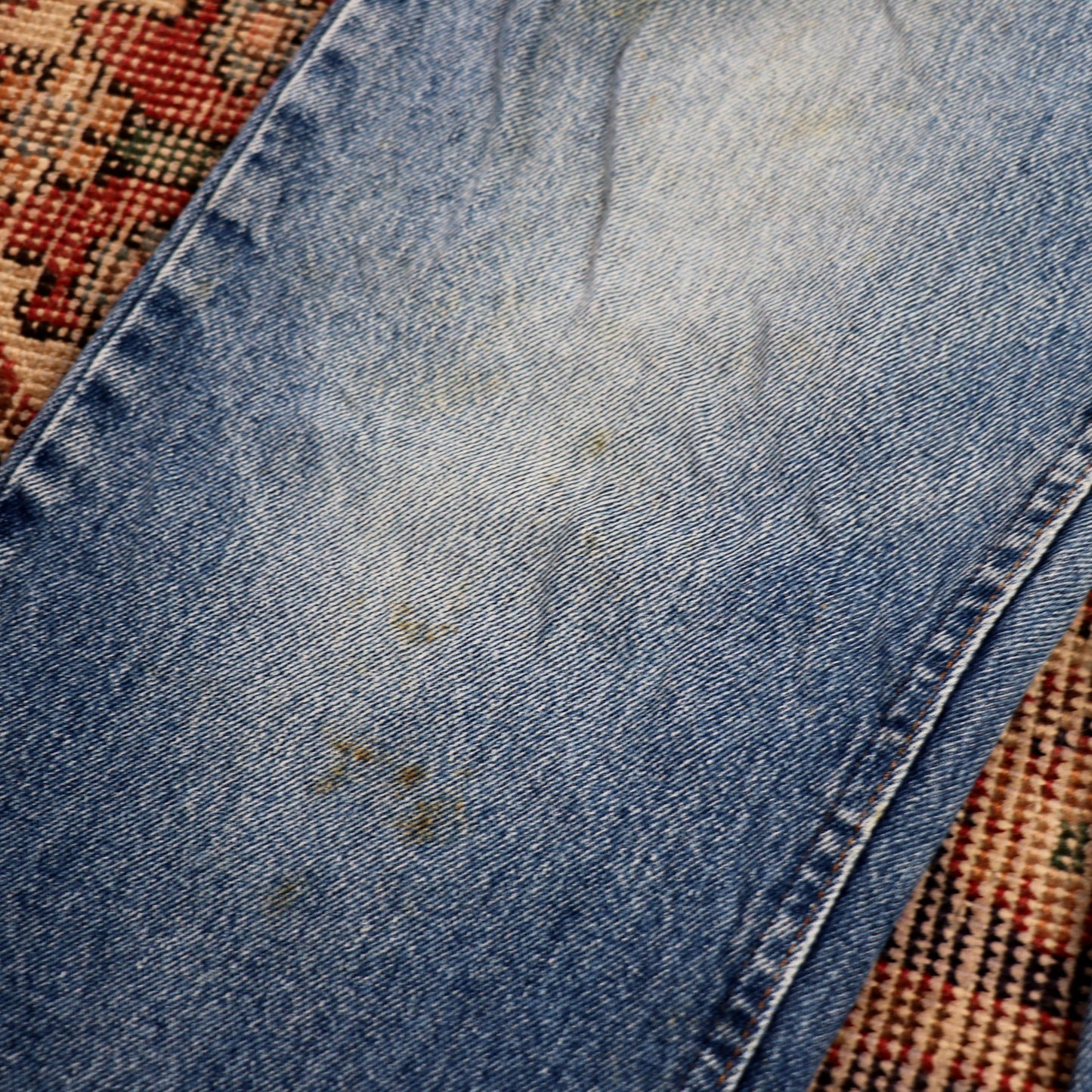 Lee W34 L30 Straight Leg Relaxed Fit Blue Denim Jeans
