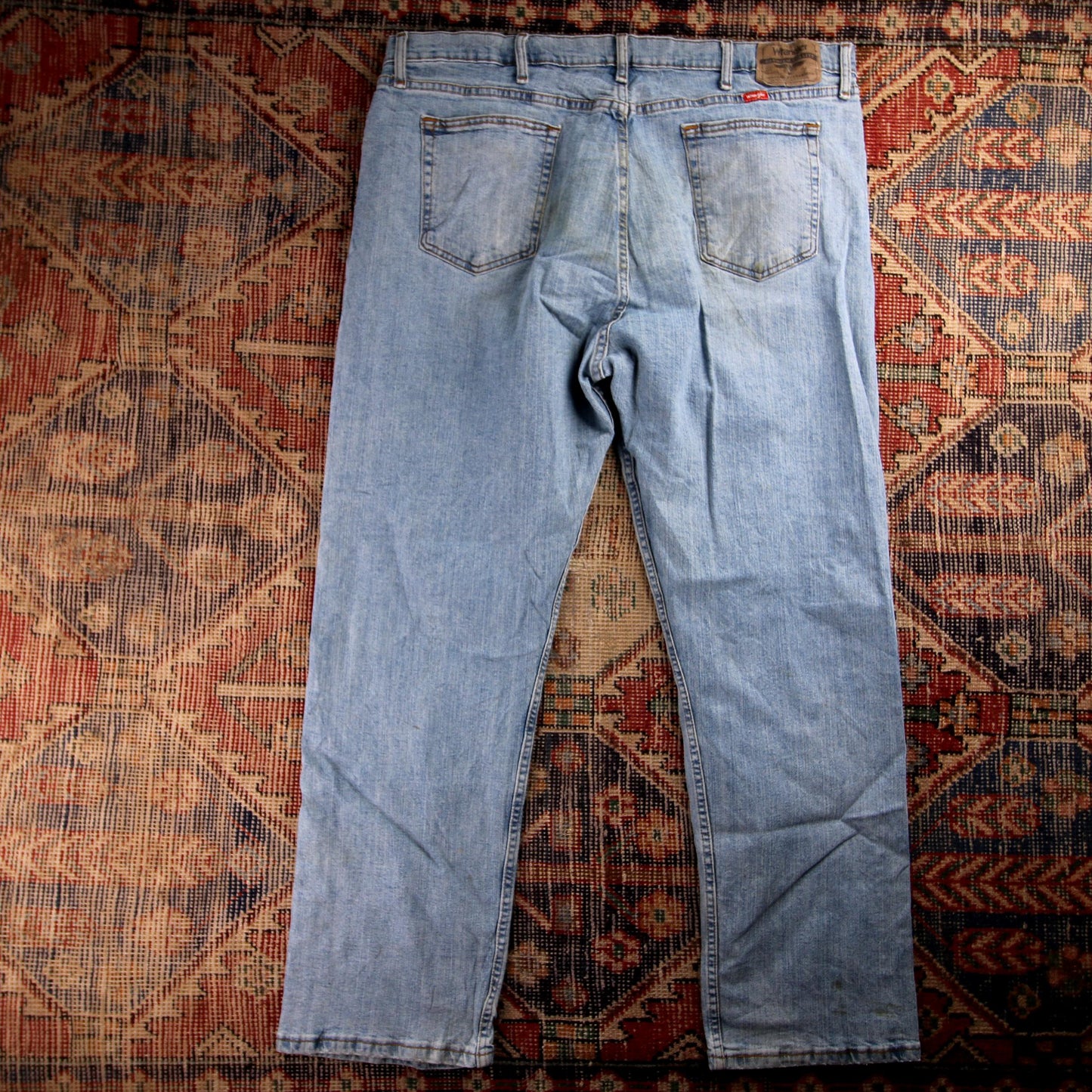 Wrangler W40 L30 Straight Leg Blue Denim Jeans