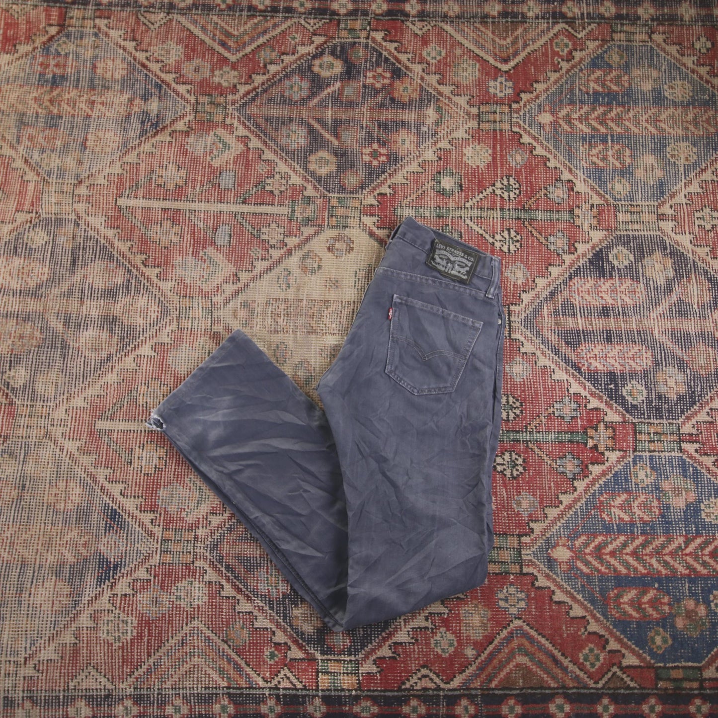 Levi's W28 L33 Straight Leg Blue Denim Jeans