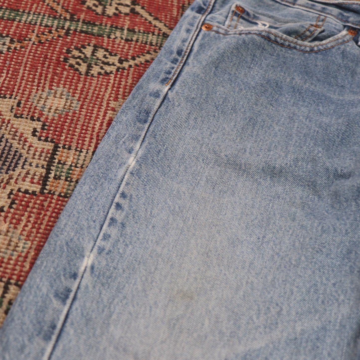 Levi's 505 W32 L30 Straight Leg Regular Fit Blue Denim Jeans