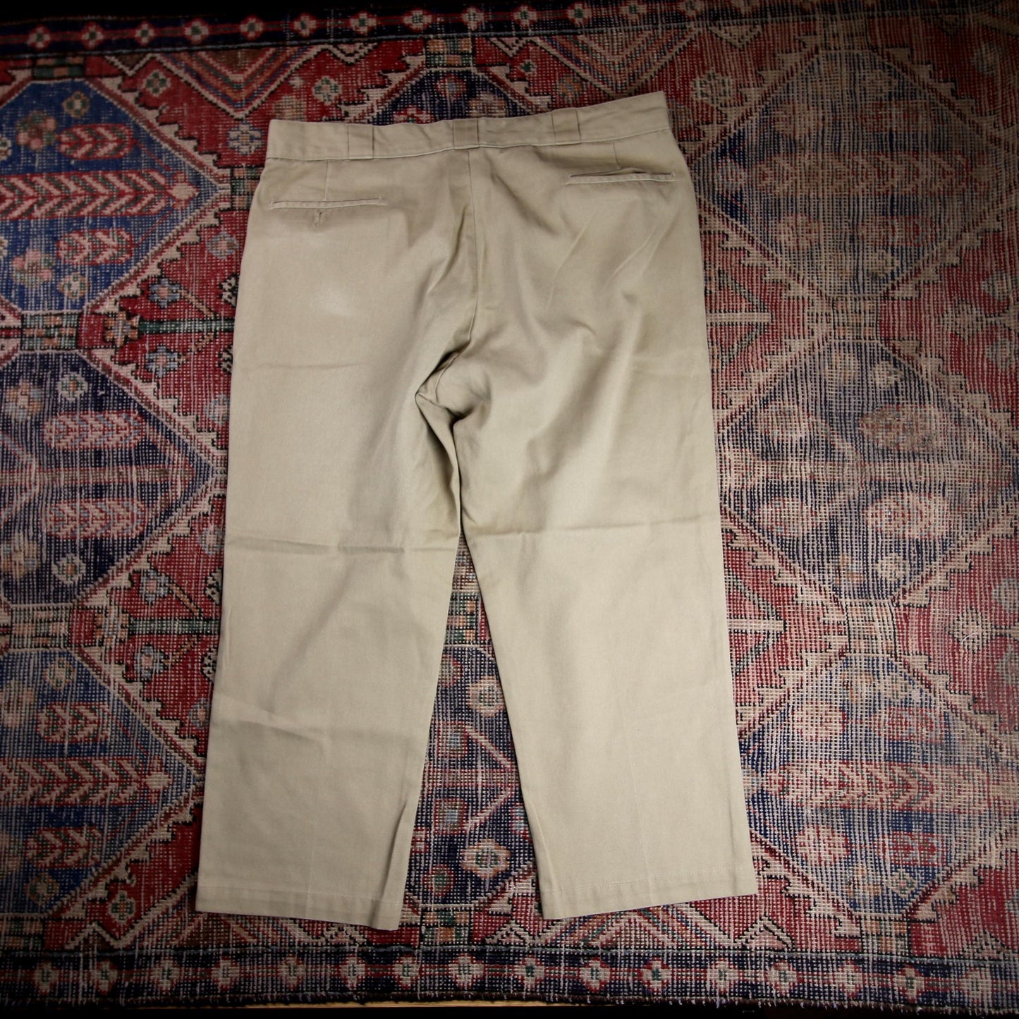 Dickies 874 W38 L25 Straight Leg Beige Cotton Blend Trousers